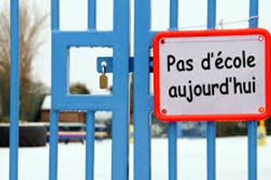 Ecole fermée - Enseignants en journée pédagogique