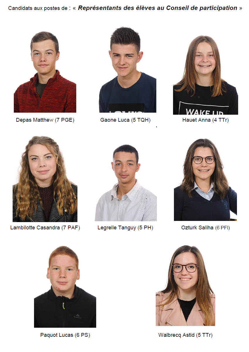 Renouvellement délégués de classe au conseil de participation