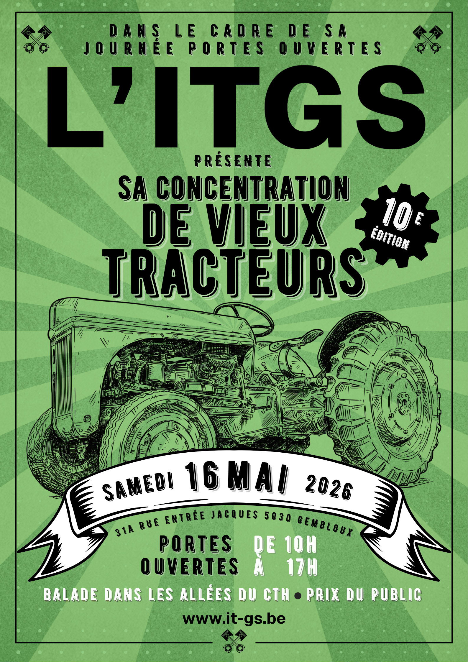 Concentration d’anciens tracteurs