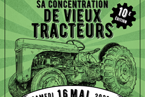 Concentration d’anciens tracteurs